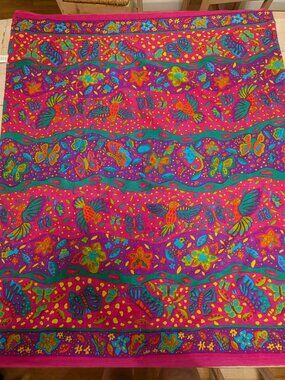 Bindi by Steven Hein Australia 100% Cotton Tropical Bird Butterfly Scarf Wrap
